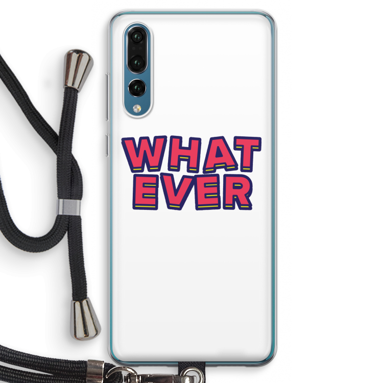Whatever: Huawei P20 Pro Transparant Hoesje met koord