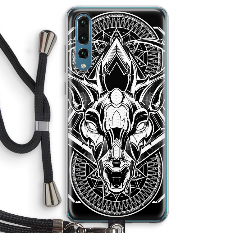 Oh Deer: Huawei P20 Pro Transparant Hoesje met koord
