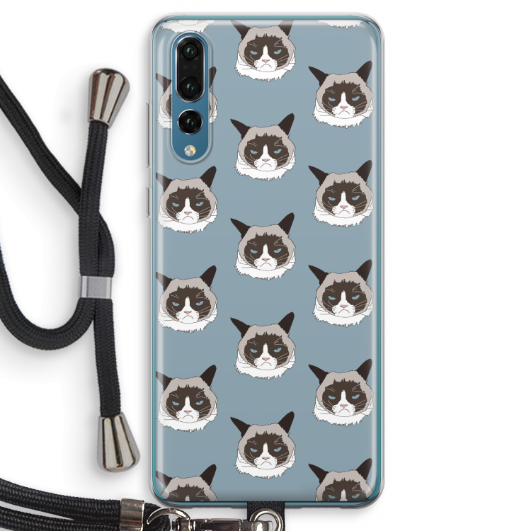 It's a Purrr Case: Huawei P20 Pro Transparant Hoesje met koord