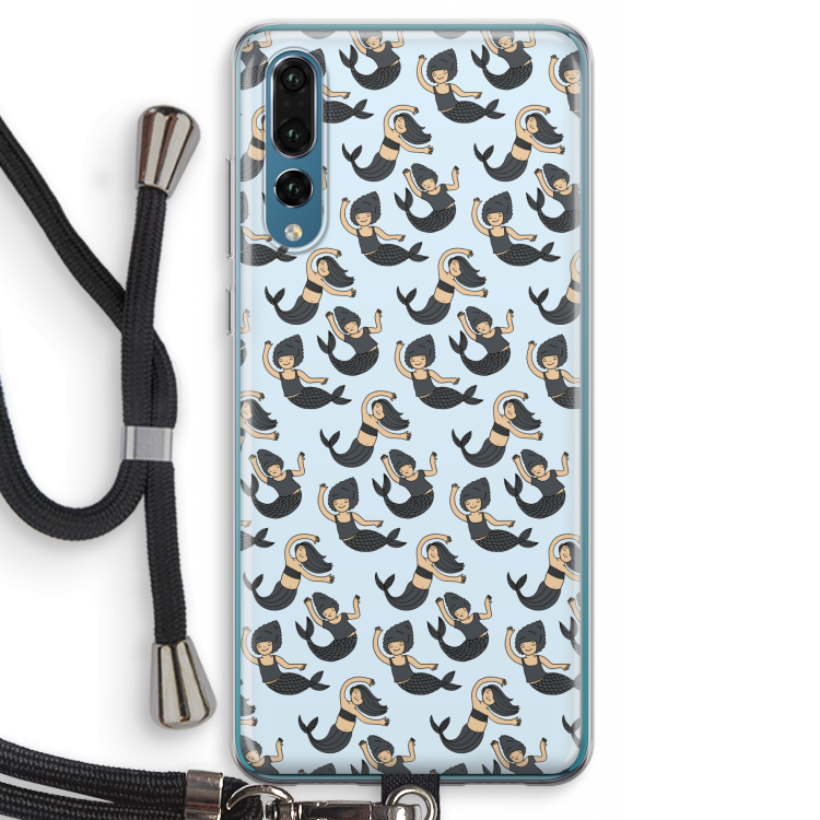 Zeemeermin: Huawei P20 Pro Transparant Hoesje met koord