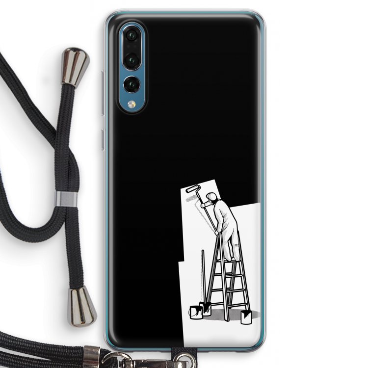 Musketon Painter: Huawei P20 Pro Transparant Hoesje met koord