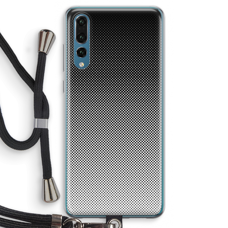 Musketon Halftone: Huawei P20 Pro Transparant Hoesje met koord