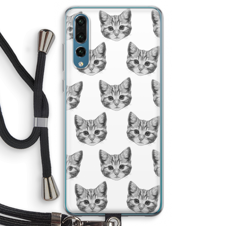 Kitten: Huawei P20 Pro Transparant Hoesje met koord