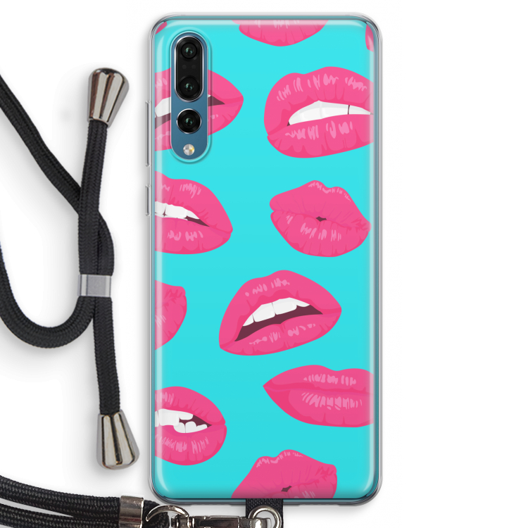 Bite my lip: Huawei P20 Pro Transparant Hoesje met koord