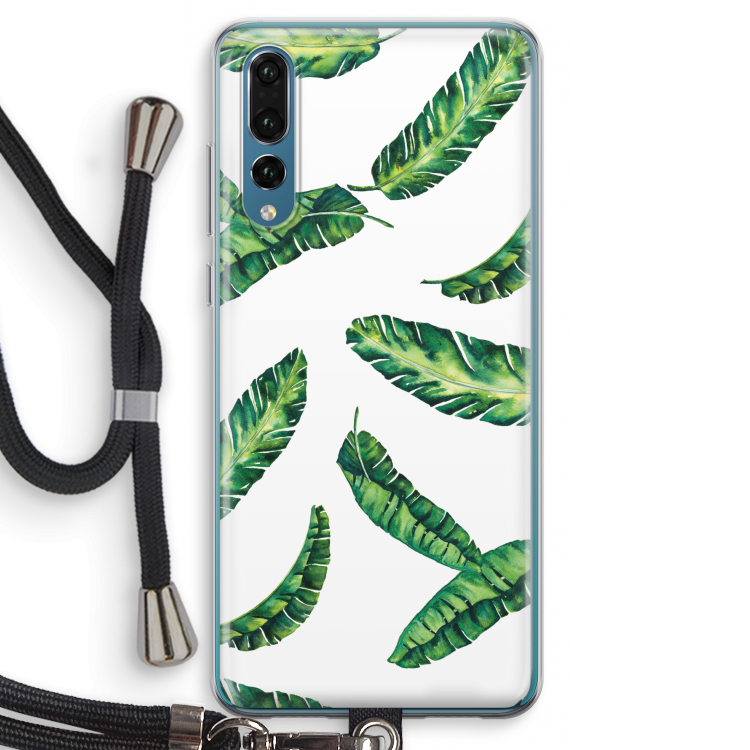 Lange bladeren: Huawei P20 Pro Transparant Hoesje met koord