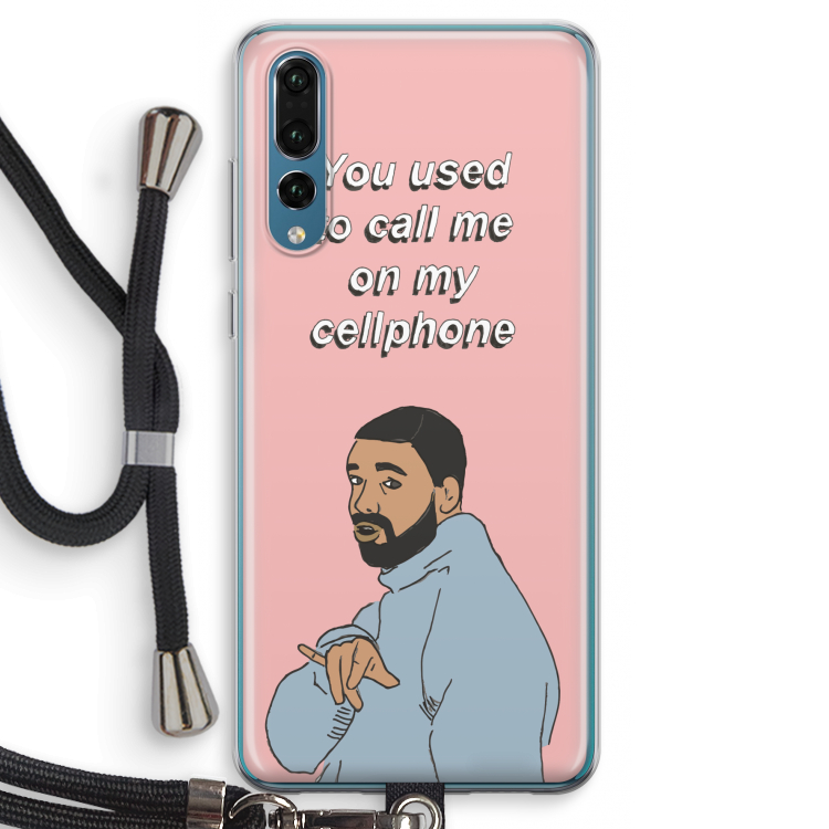 Hotline bling: Huawei P20 Pro Transparant Hoesje met koord
