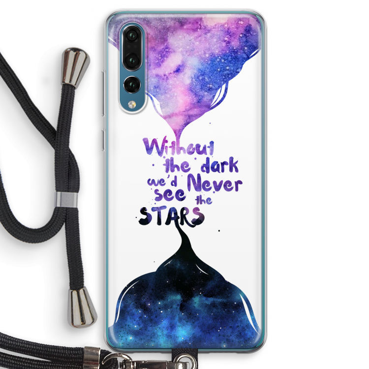 Stars quote: Huawei P20 Pro Transparant Hoesje met koord