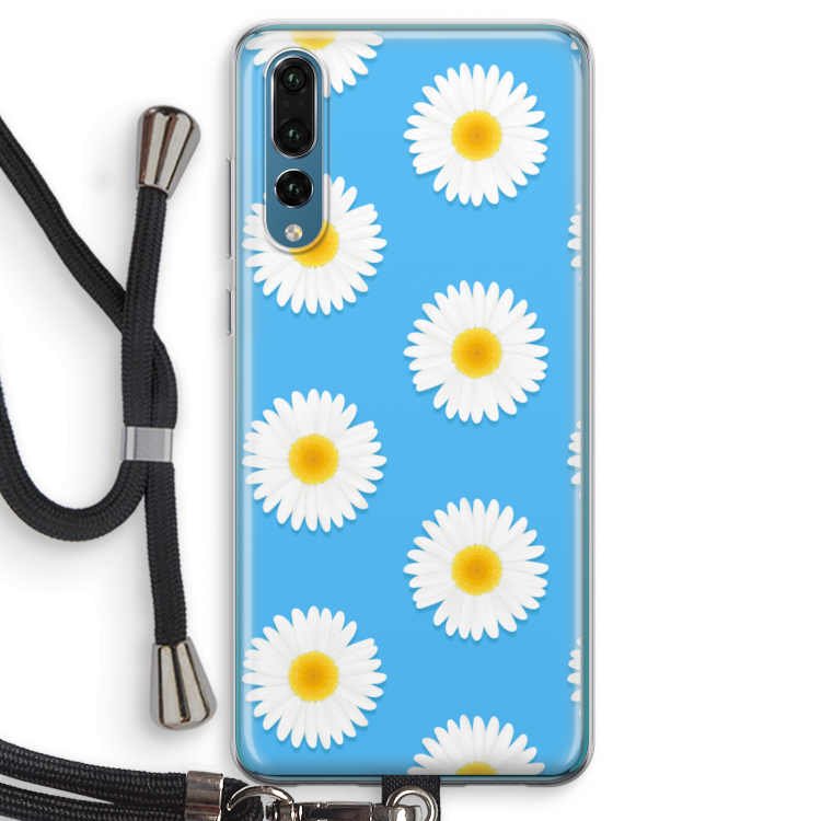 Margrietjes: Huawei P20 Pro Transparant Hoesje met koord