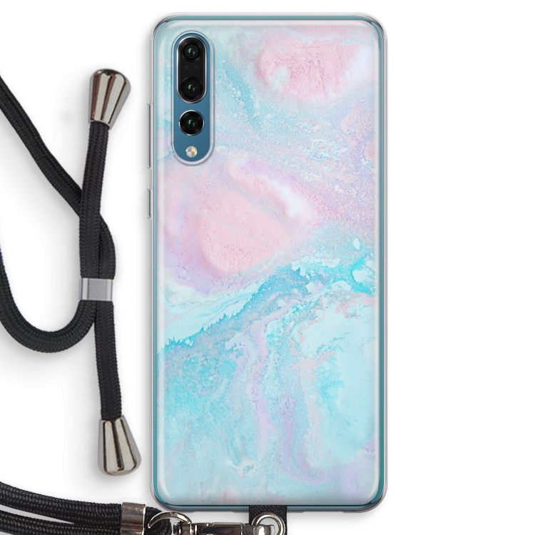 Fantasie pastel: Huawei P20 Pro Transparant Hoesje met koord