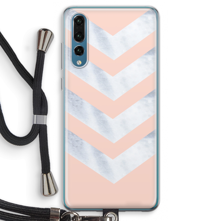 Marmeren pijlen: Huawei P20 Pro Transparant Hoesje met koord