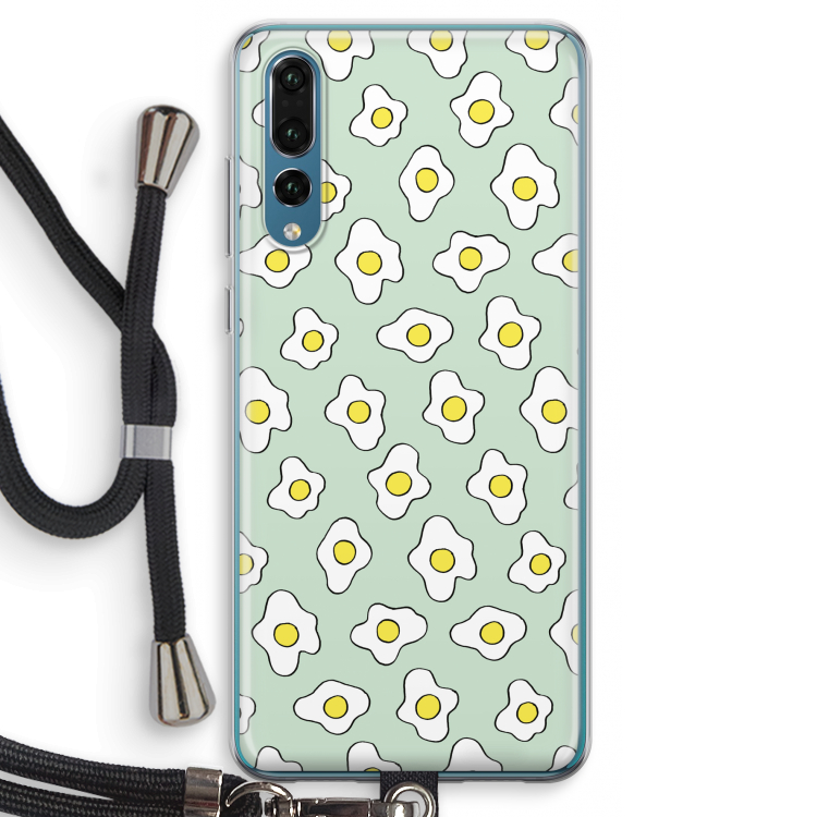 Spiegeleitjes: Huawei P20 Pro Transparant Hoesje met koord