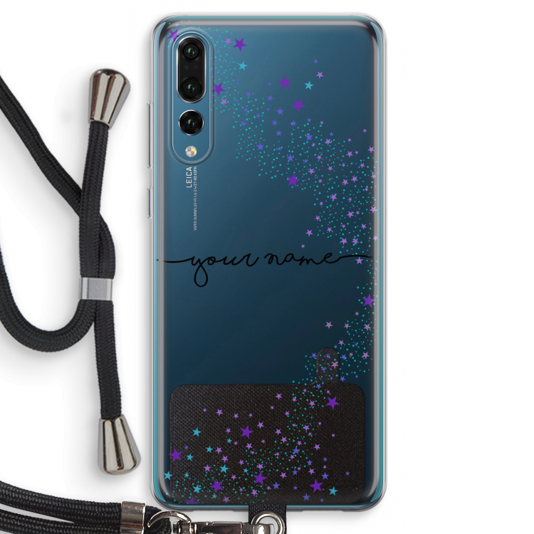 Sterren: Huawei P20 Pro Transparant Hoesje met koord