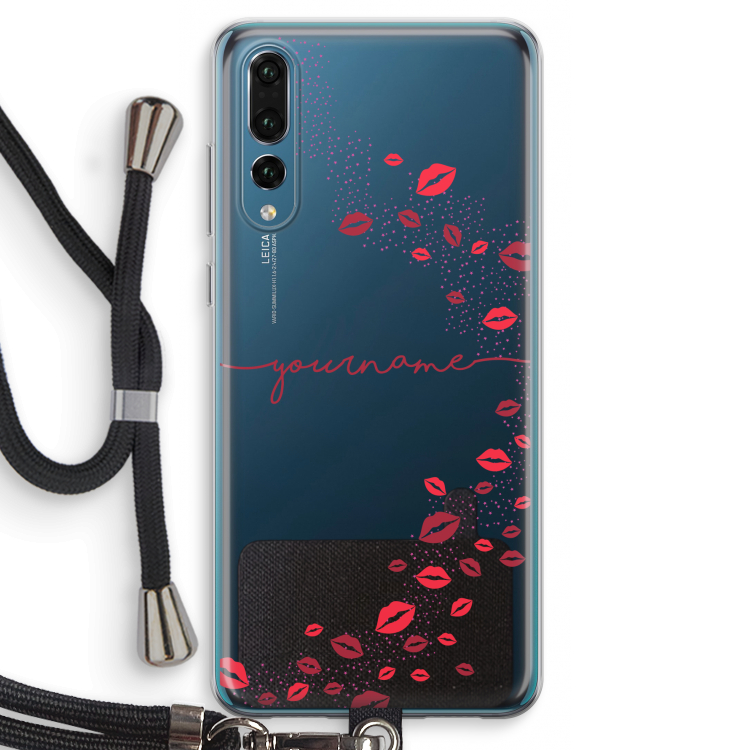 Kusjes: Huawei P20 Pro Transparant Hoesje met koord