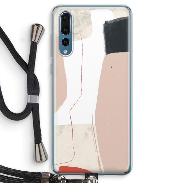 Lava: Huawei P20 Pro Transparant Hoesje met koord