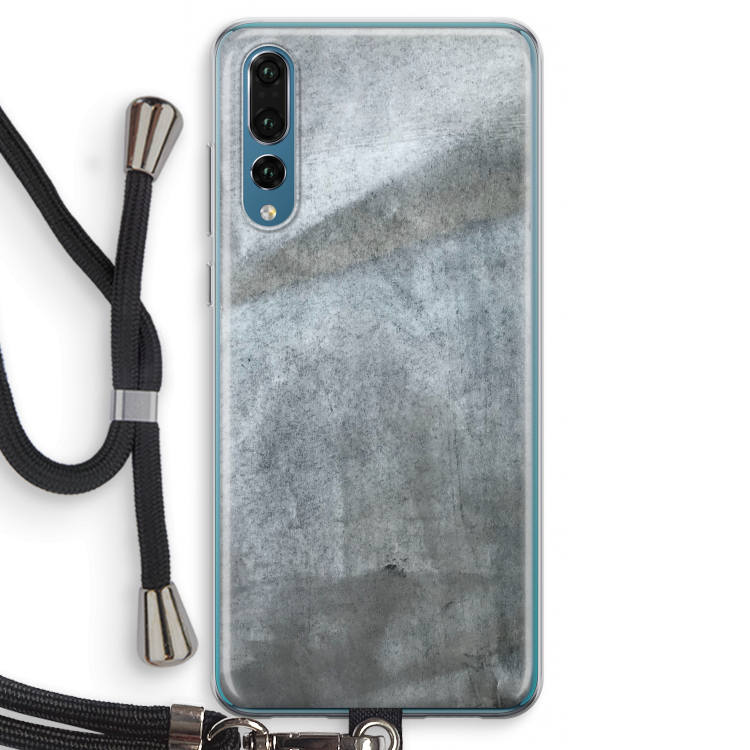 Grey Stone: Huawei P20 Pro Transparant Hoesje met koord