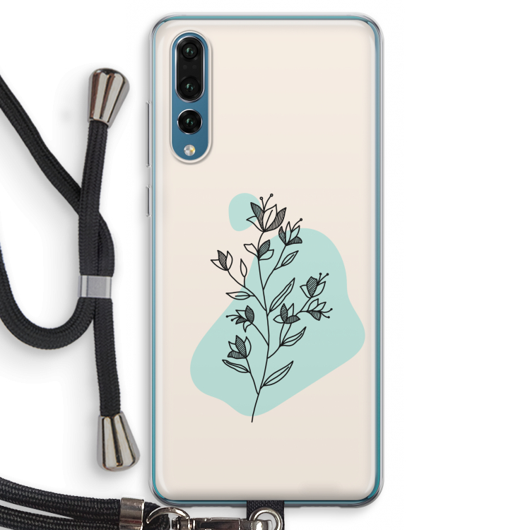 Violets are blue: Huawei P20 Pro Transparant Hoesje met koord