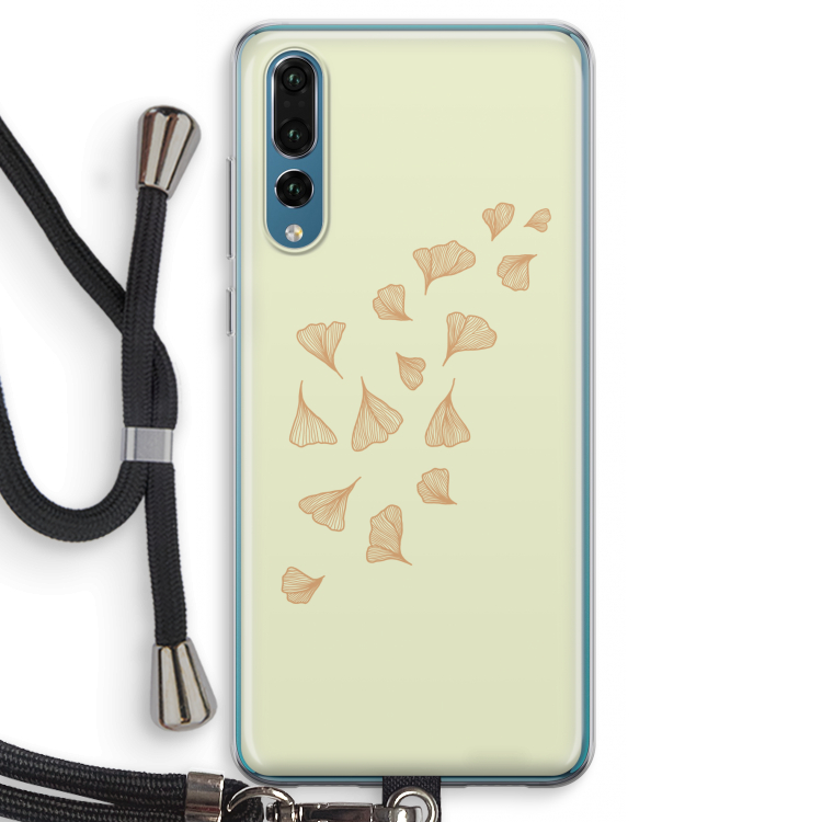 Falling Leaves: Huawei P20 Pro Transparant Hoesje met koord