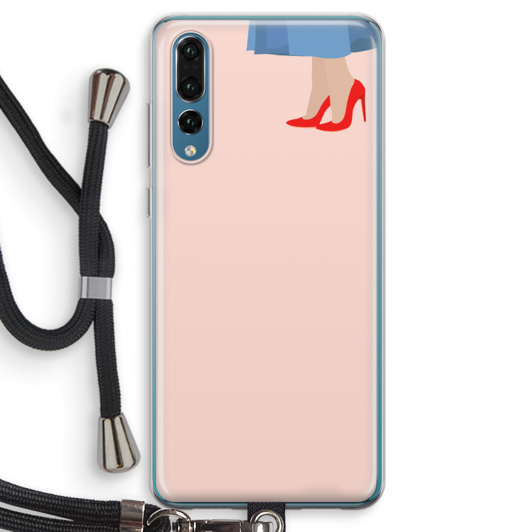 High heels: Huawei P20 Pro Transparant Hoesje met koord