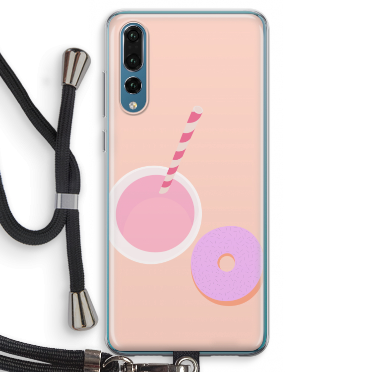 Donut: Huawei P20 Pro Transparant Hoesje met koord