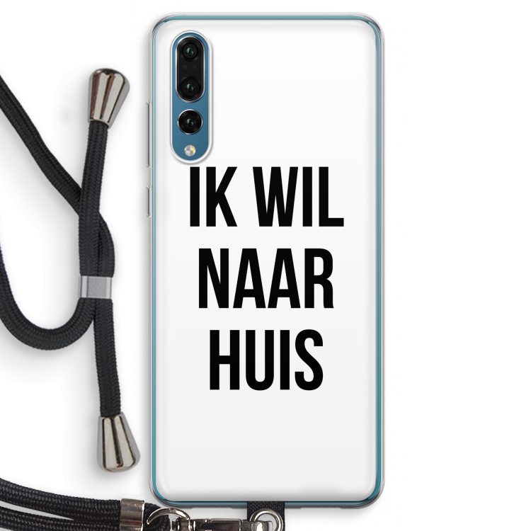 Ik wil naar huis: Huawei P20 Pro Transparant Hoesje met koord