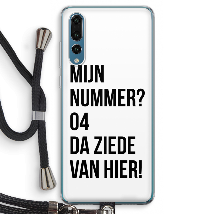Da ziede van hier: Huawei P20 Pro Transparant Hoesje met koord