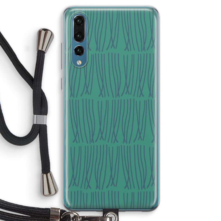 Swirls: Huawei P20 Pro Transparant Hoesje met koord