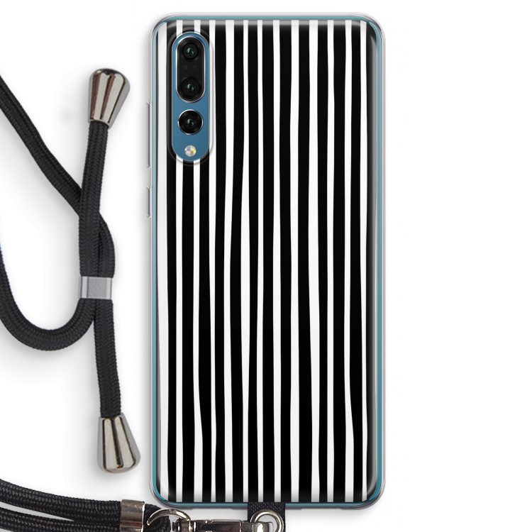 Stripes: Huawei P20 Pro Transparant Hoesje met koord
