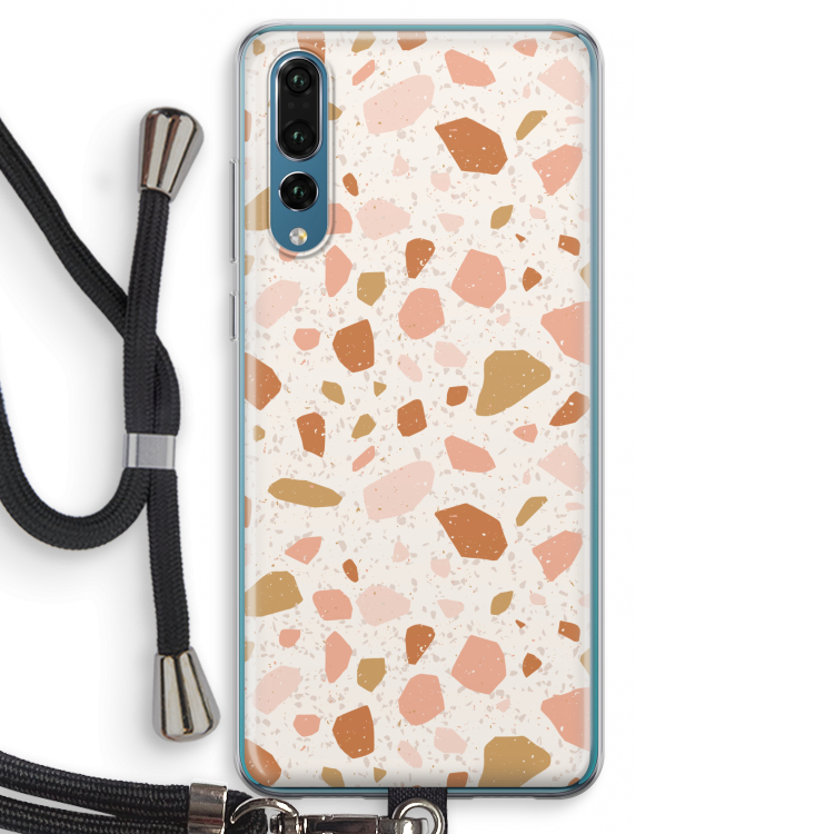 Terrazzo N°18: Huawei P20 Pro Transparant Hoesje met koord