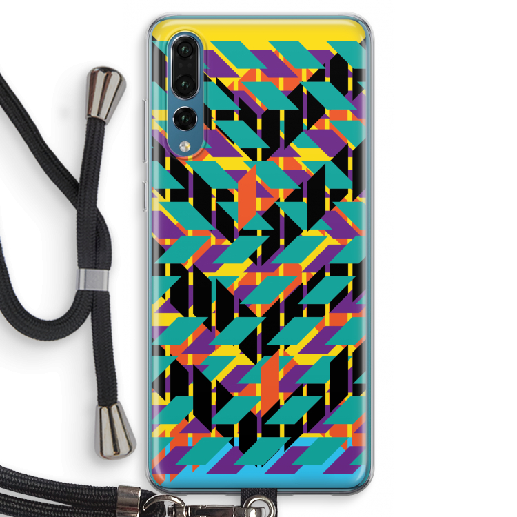 Skew Bee 1: Huawei P20 Pro Transparant Hoesje met koord