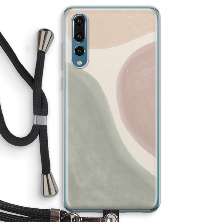 Geo #6: Huawei P20 Pro Transparant Hoesje met koord