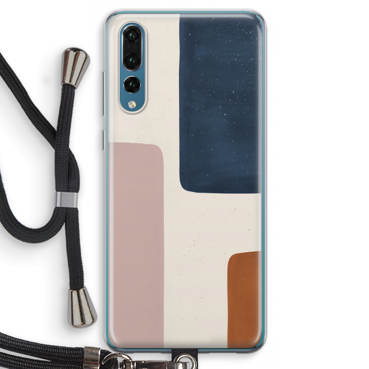 Geo #5: Huawei P20 Pro Transparant Hoesje met koord