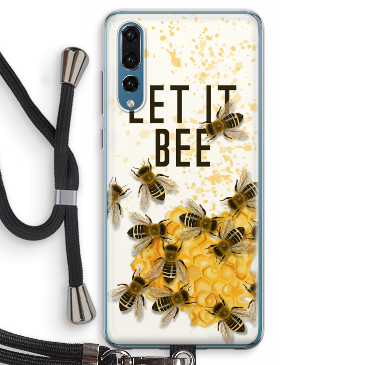 Let it bee: Huawei P20 Pro Transparant Hoesje met koord
