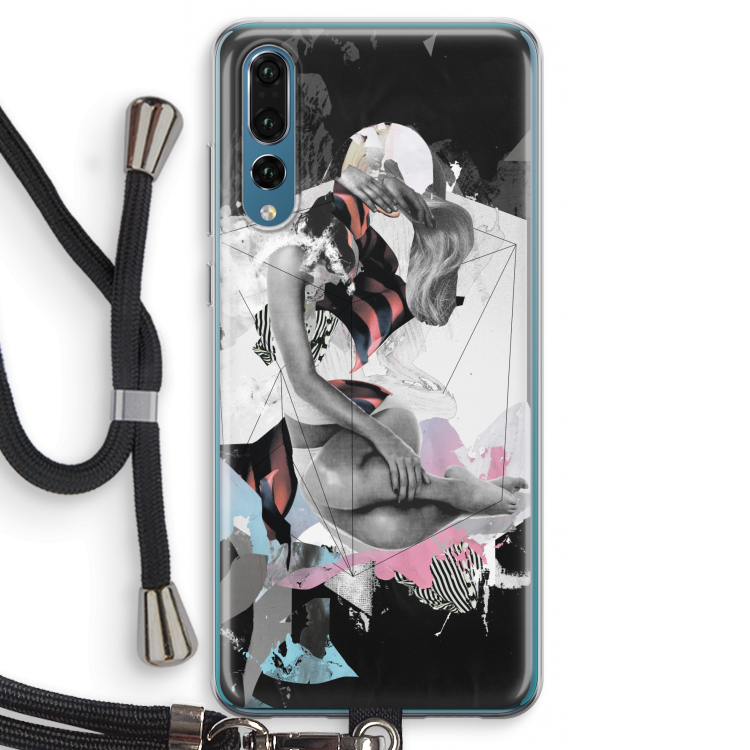 Camouflage de sommeil: Huawei P20 Pro Transparant Hoesje met koord