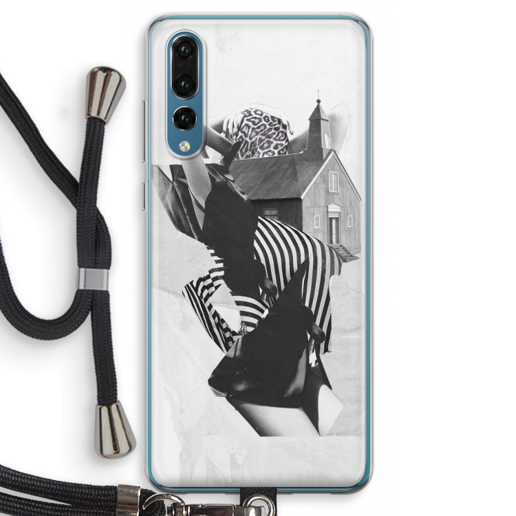 House: Huawei P20 Pro Transparant Hoesje met koord