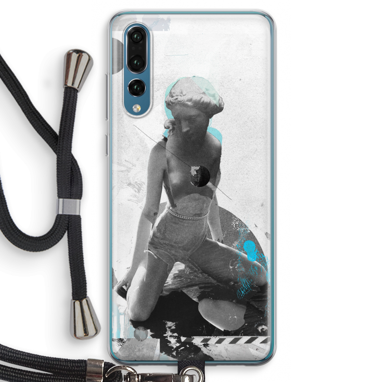 I will not feel a thing: Huawei P20 Pro Transparant Hoesje met koord