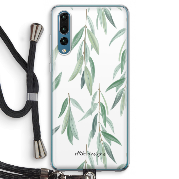 Branch up your life: Huawei P20 Pro Transparant Hoesje met koord