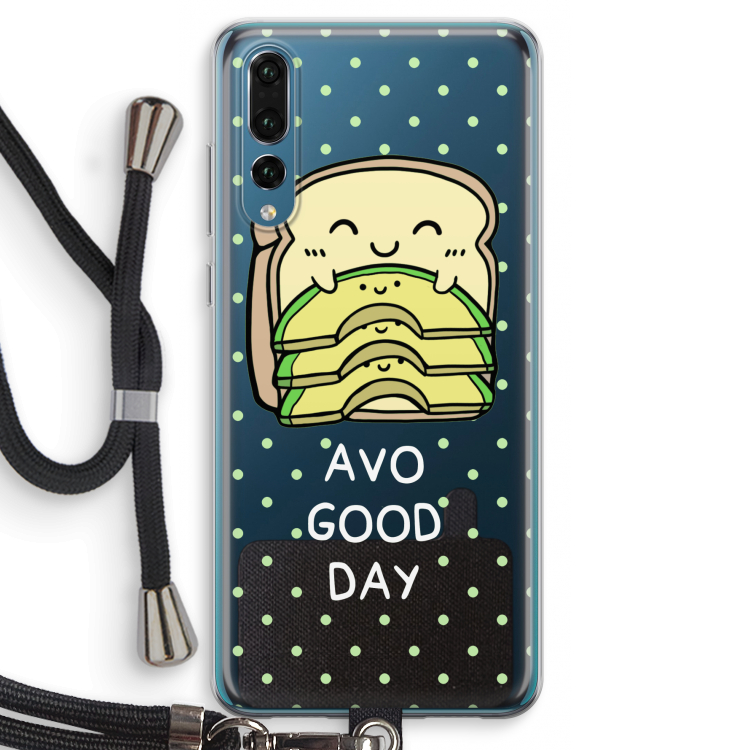 Avo Good Day: Huawei P20 Pro Transparant Hoesje met koord