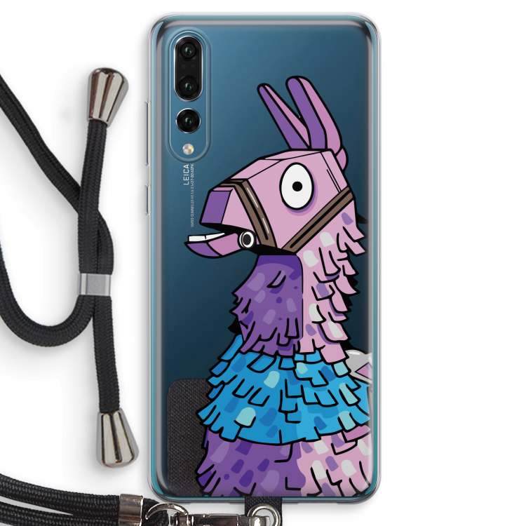 Lama: Huawei P20 Pro Transparant Hoesje met koord