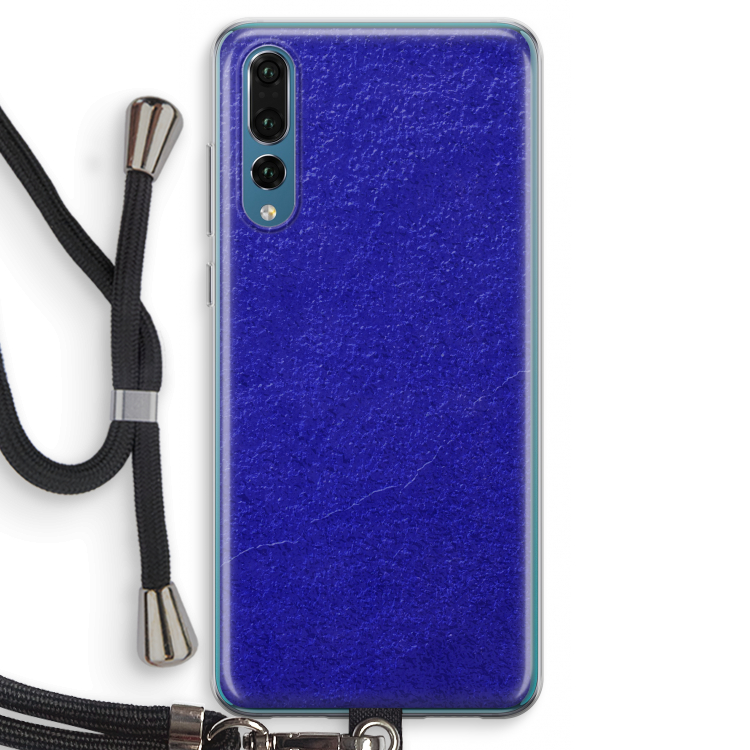 Majorelle Blue: Huawei P20 Pro Transparant Hoesje met koord