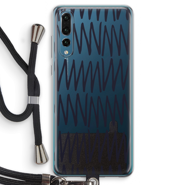 Marrakech Zigzag: Huawei P20 Pro Transparant Hoesje met koord