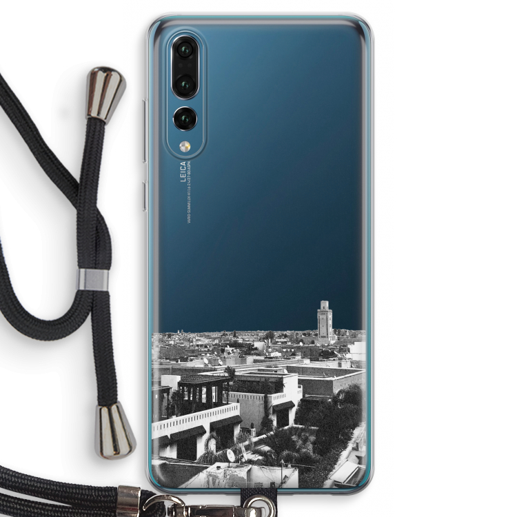 Marrakech Skyline : Huawei P20 Pro Transparant Hoesje met koord