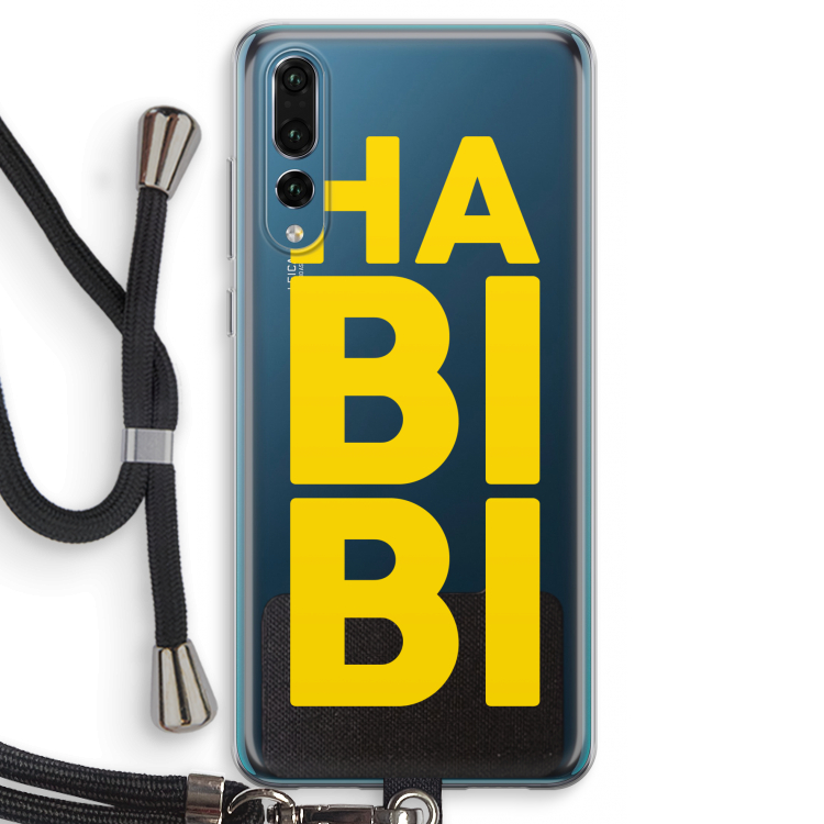 Habibi Majorelle : Huawei P20 Pro Transparant Hoesje met koord