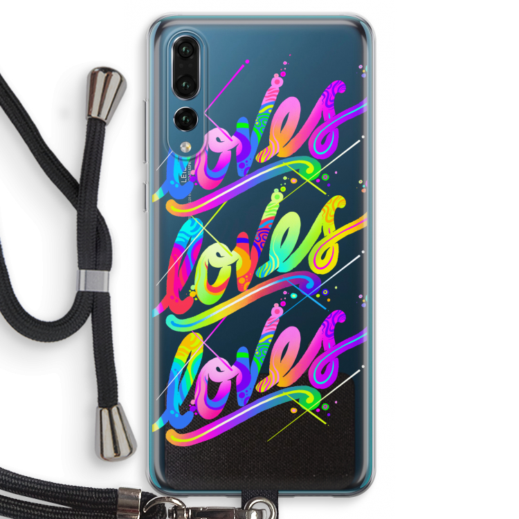 Loves: Huawei P20 Pro Transparant Hoesje met koord