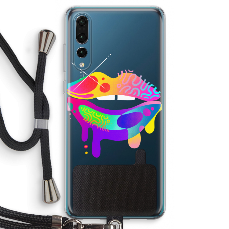 Lip Palette: Huawei P20 Pro Transparant Hoesje met koord
