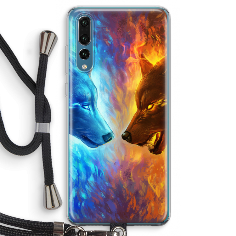 Fire & Ice: Huawei P20 Pro Transparant Hoesje met koord