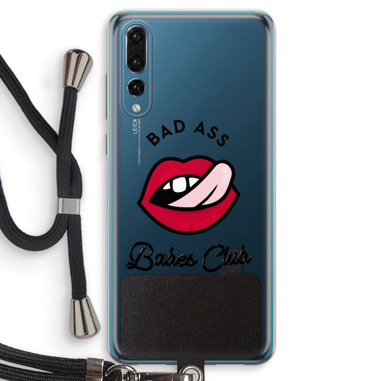 Badass Babes Club: Huawei P20 Pro Transparant Hoesje met koord