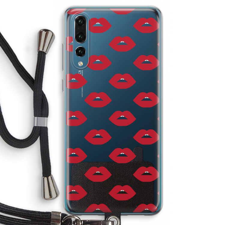 Lips: Huawei P20 Pro Transparant Hoesje met koord