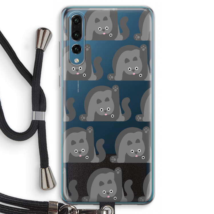Cats: Huawei P20 Pro Transparant Hoesje met koord