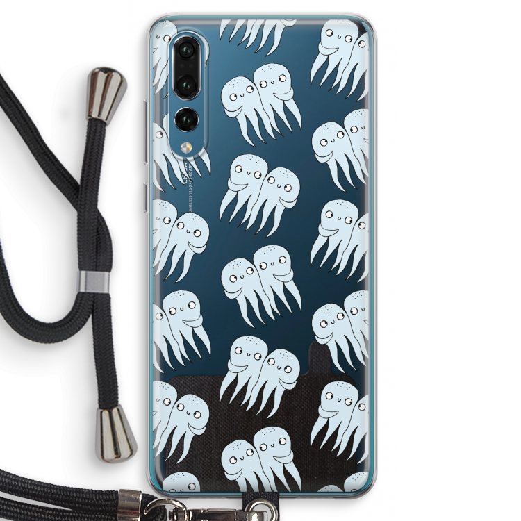 Octopussen: Huawei P20 Pro Transparant Hoesje met koord