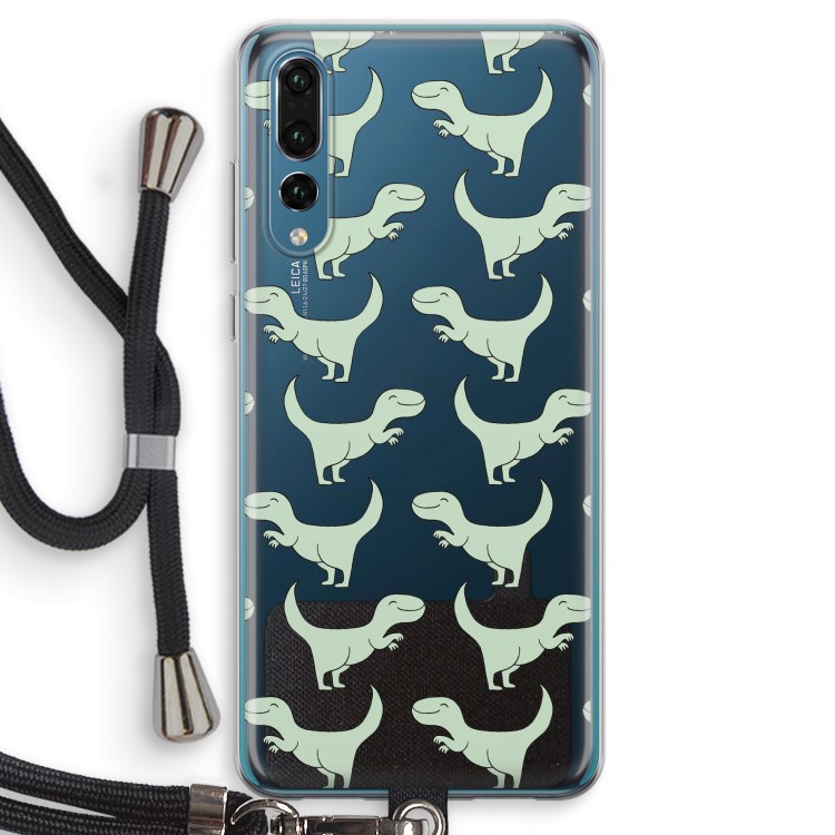 Dinos: Huawei P20 Pro Transparant Hoesje met koord